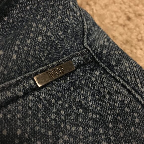 French Dressing Diamond Dot Print Jeans Blue With Light Jeans - Picture 10 of 16